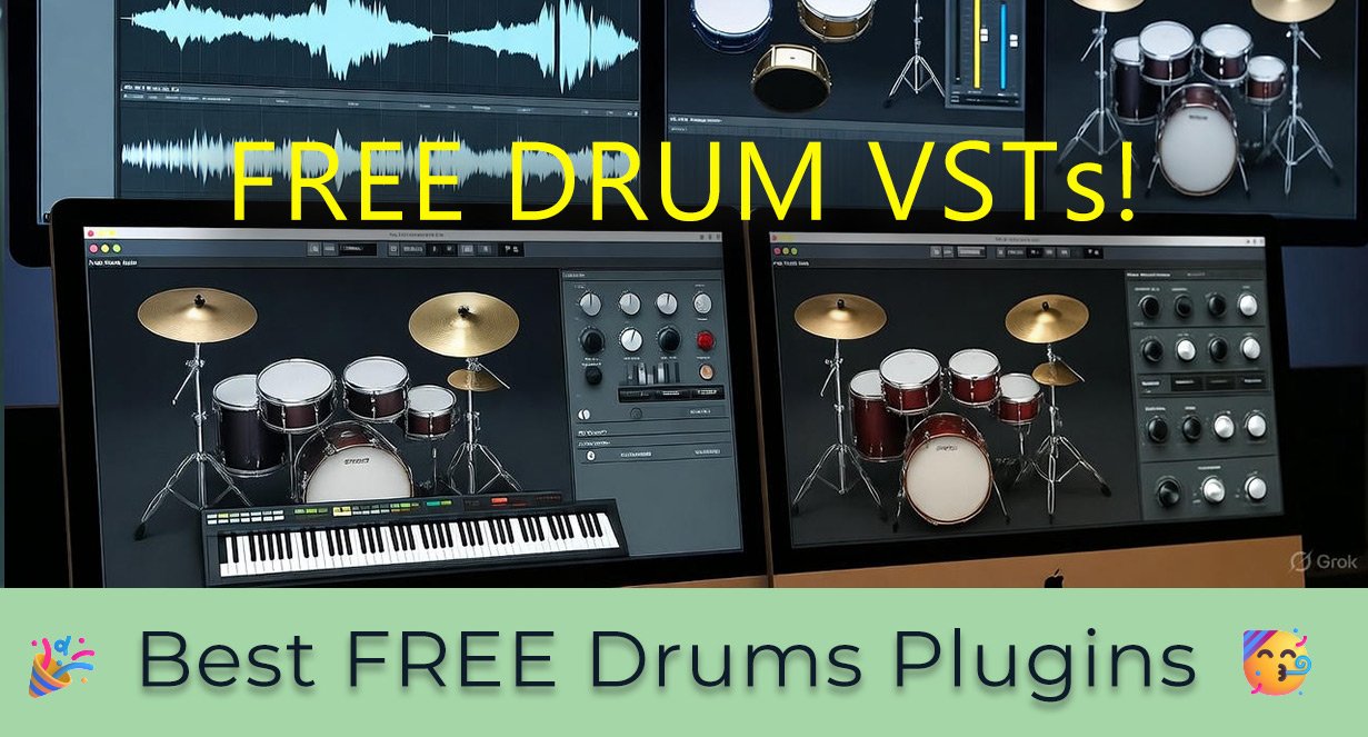 🥁 Top 10 Best FREE Drum VST/AU Plugins (2025): Punchy Kicks, Crisp Snares & Epic Grooves